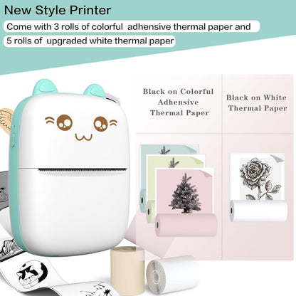 PACK CREATIVO: Mini Impresora Gatito + 500 Plantillas + Envío GRATIS a todo Ecuador